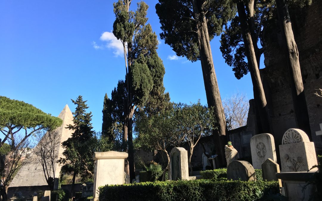 The “Protestant” Cemetery at Testaccio.